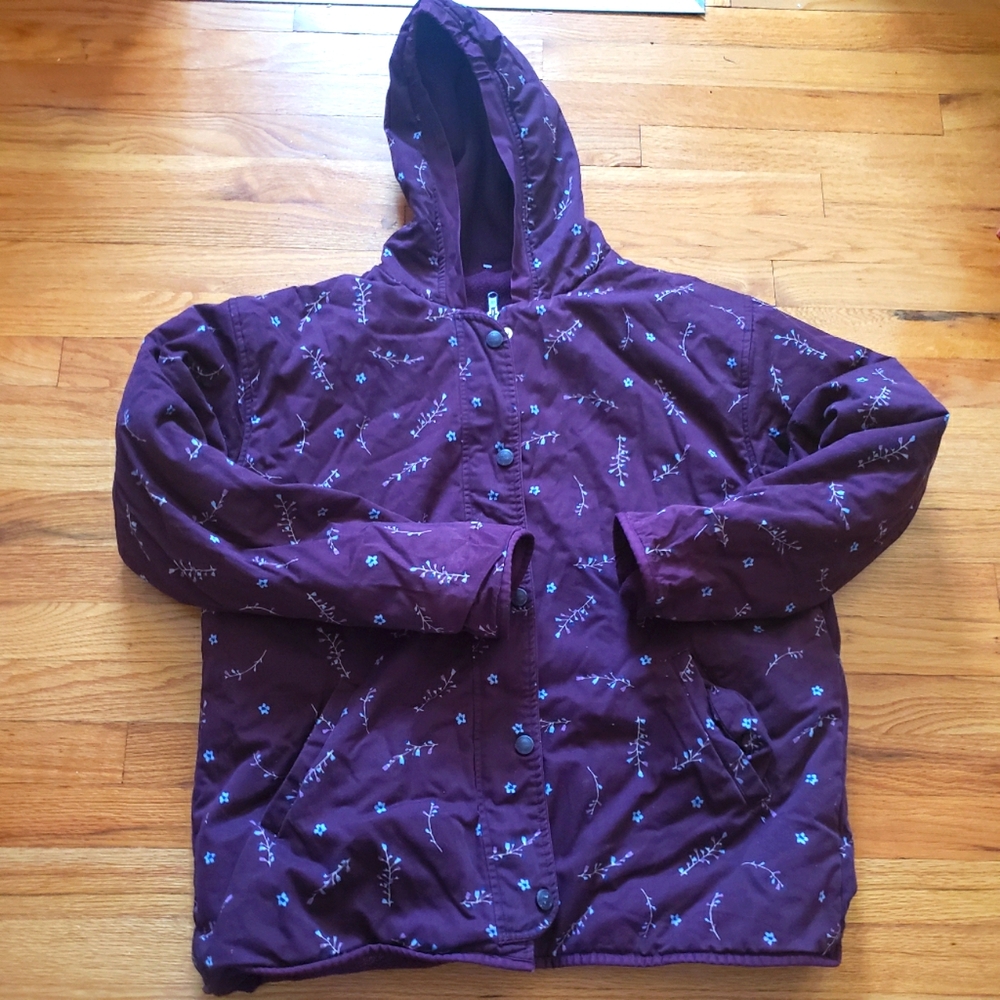 Northern Reflections Double Sided XXL Sherpa/ Floral purple Floral Full Zip